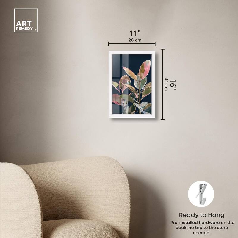 Fuchsia Frond II Shadowbox by Art Remedy