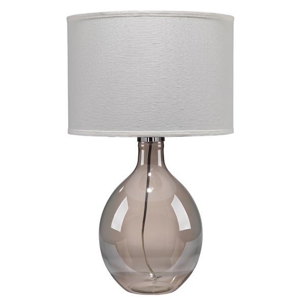 slide 2 of 2, Alden Décor Juliette Table Lamp in Grey Glass