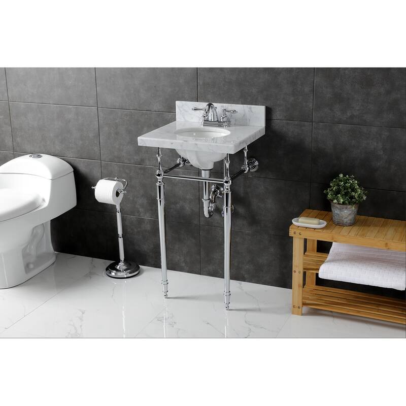 Georgian Freestanding Toilet Paper Holder - Silver