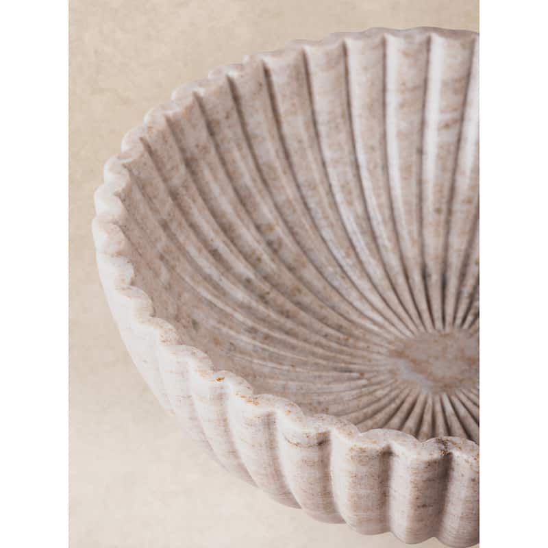 Cairo Beige Marble Bowl - Large