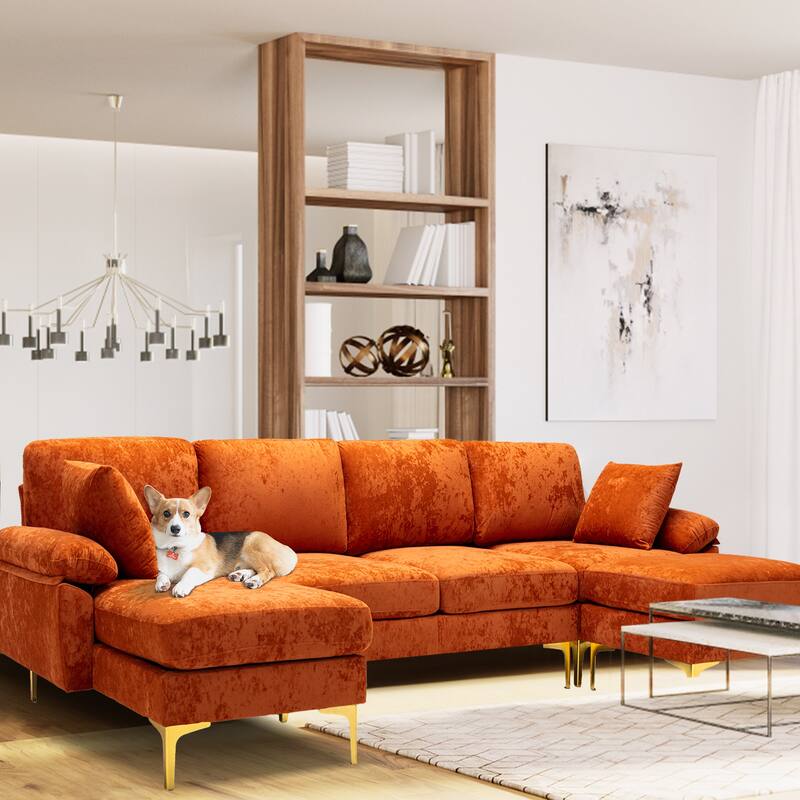 Kata 115" Sectional Sofa with Ottman
