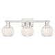 Option Brushed Satin Nickel / White Mouchette