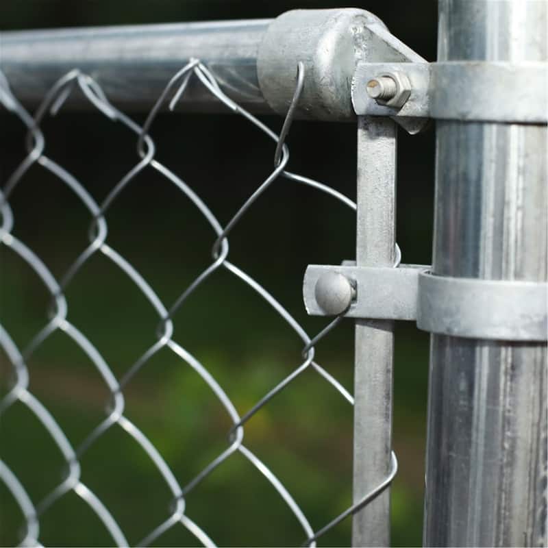 ALEKO Galvanized Steel 4 x 50 feet Chain Link Fence Fabric, 11.5-AW Gauge