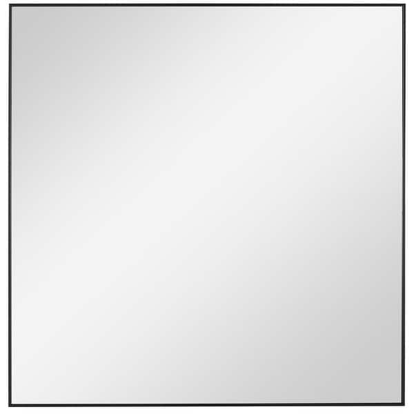 slide 2 of 5, Uttermost Alexo Black Square Mirror