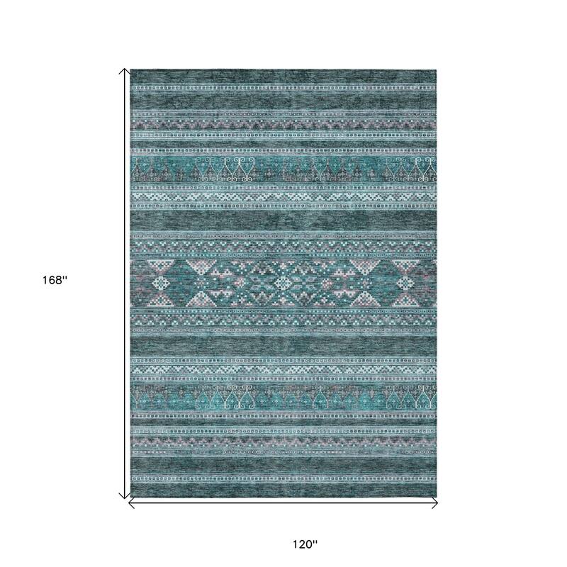 HomeRoots Southwestern Transitional Rectangle Outdoor Rug