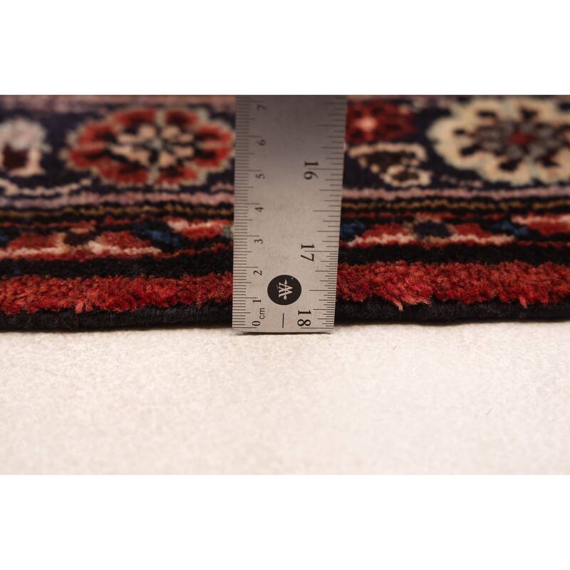 ECARPETGALLERY Hand-knotted Anadol Dark Red Wool Rug - 3'5 x 10'2