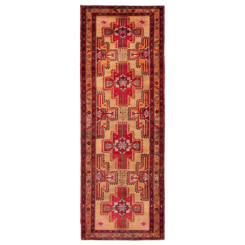 ECARPETGALLERY Hand-knotted Konya Anatolian Tan Wool Rug - 3'9 x 10'8 - Tan - 3'9 x 10'8
