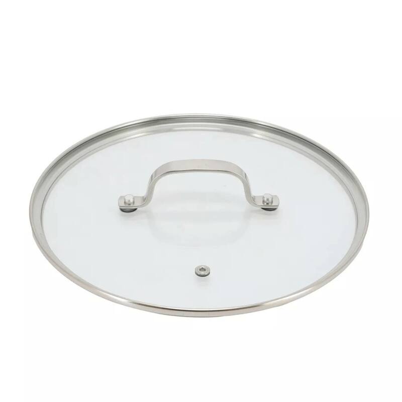 Better Chef 9-Inch 3-Ply Stainless Steel Nonstick Deep Fry Pan with Lid