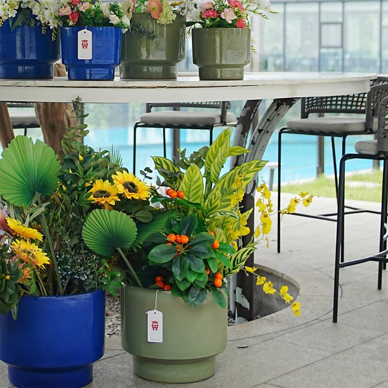 Modern Ceramic Flowerpot (Set of 3)