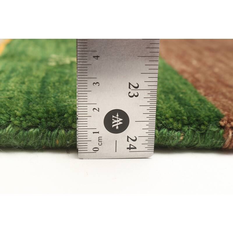 ECARPETGALLERY Hand Loomed Kashkuli Gabbeh Beige Wool Rug - 3'11 x 5'11