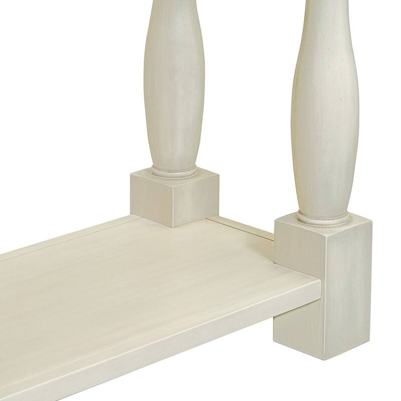 63"Long Console Table with 3 Drawers and Shelf for Entryway and Living Room in Mediterranean Design