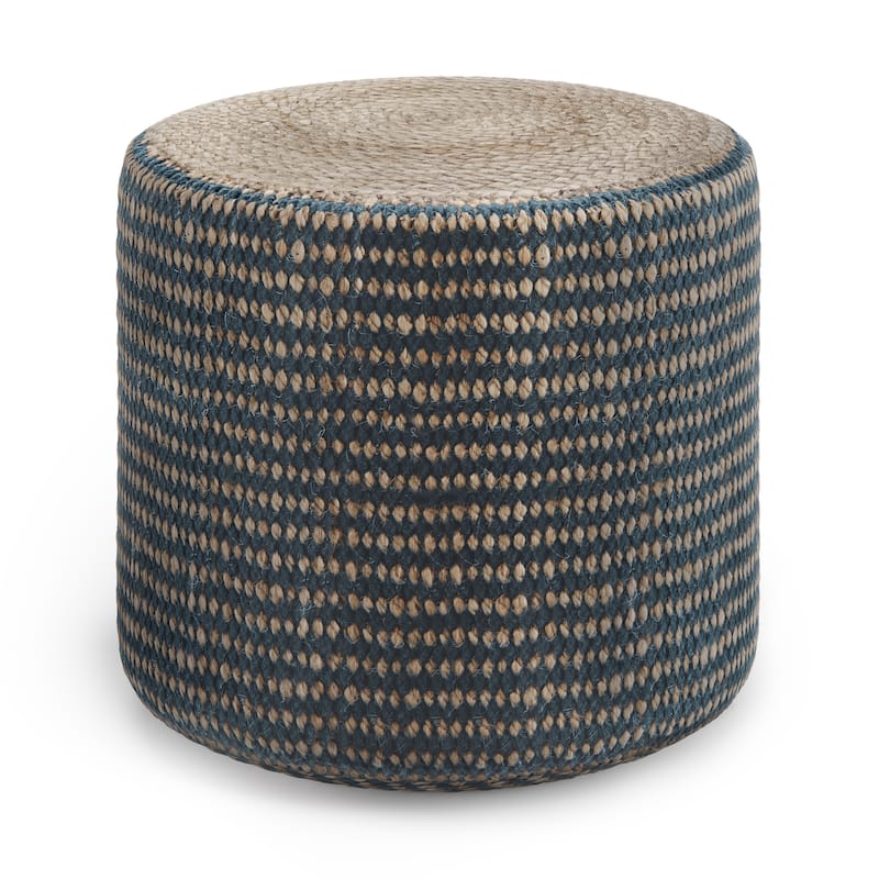 WYNDENHALL Jordi Boho Round Braided Pouf