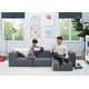 preview thumbnail 1 of 5, Cozee 4-Piece Sectional Sofa Set Grey