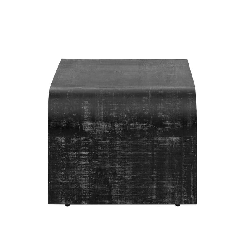 Minimalist Coffee Table with Curved Art Deco Design for Living Room