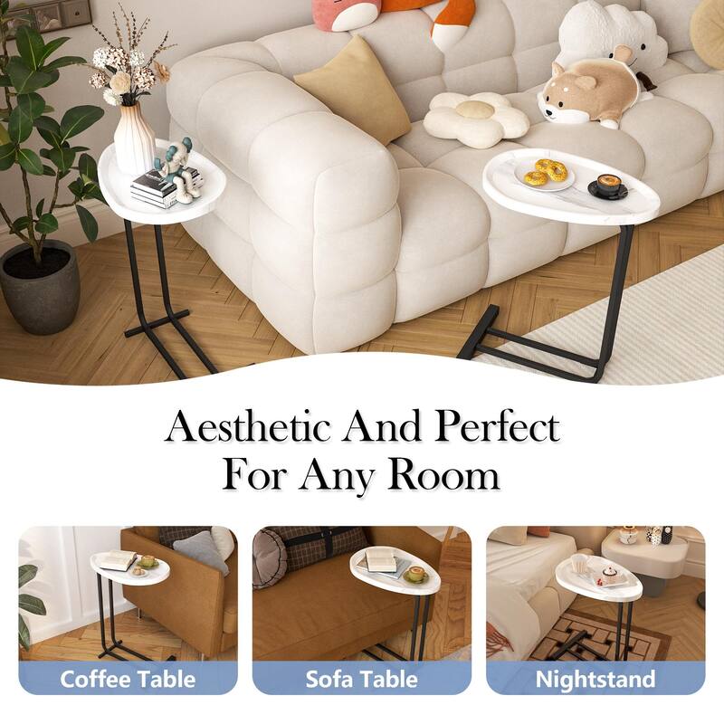 C-Shaped Side Table Sofa Tables
