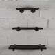 preview thumbnail 13 of 13, Furniture Pipeline Louisville 3-piece Wide Tiered Wall Shelf Set - 18", 24", and 30" Wide