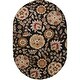 preview thumbnail 21 of 50, Livabliss Athena Transitional Area Rug Black/Red - Oval - 6' x 9'