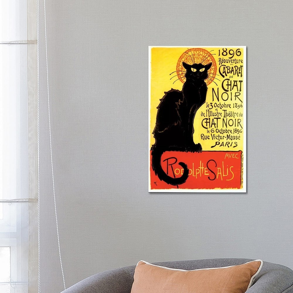 iCanvas "Cabaret du Chat Noir, 1896" by Theophile Alexandre Steinlen Canvas Print