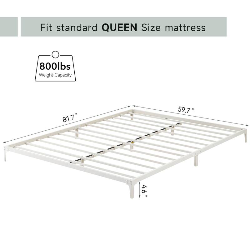 Metal Bed Frame, Low Platform Bed Frames