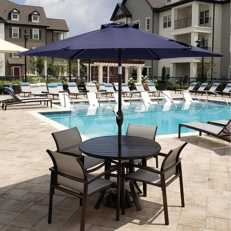 Bonosuki 7.5-foot Waterproof Sunshade Canopy Patio Umbrella