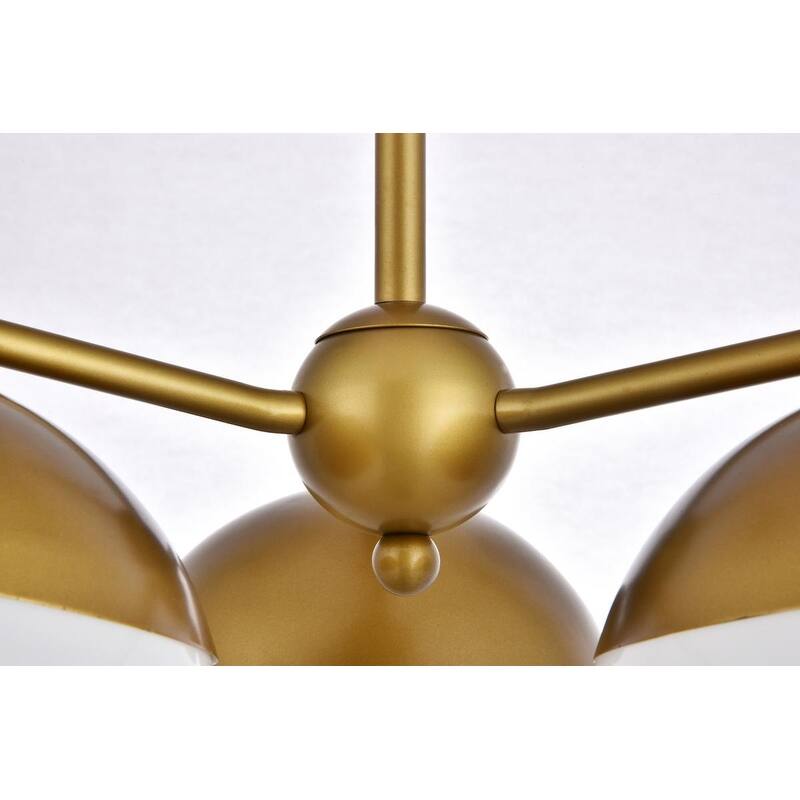3-Light 21 inch Pendant with Frosted White Glass