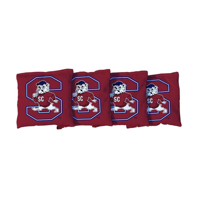 South Carolina State Bulldogs Red Cornhole Bags - Corn Filled