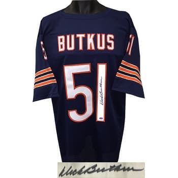 Shop Dick Butkus Signed Navy Throwback Custom Stitched Pro Style
