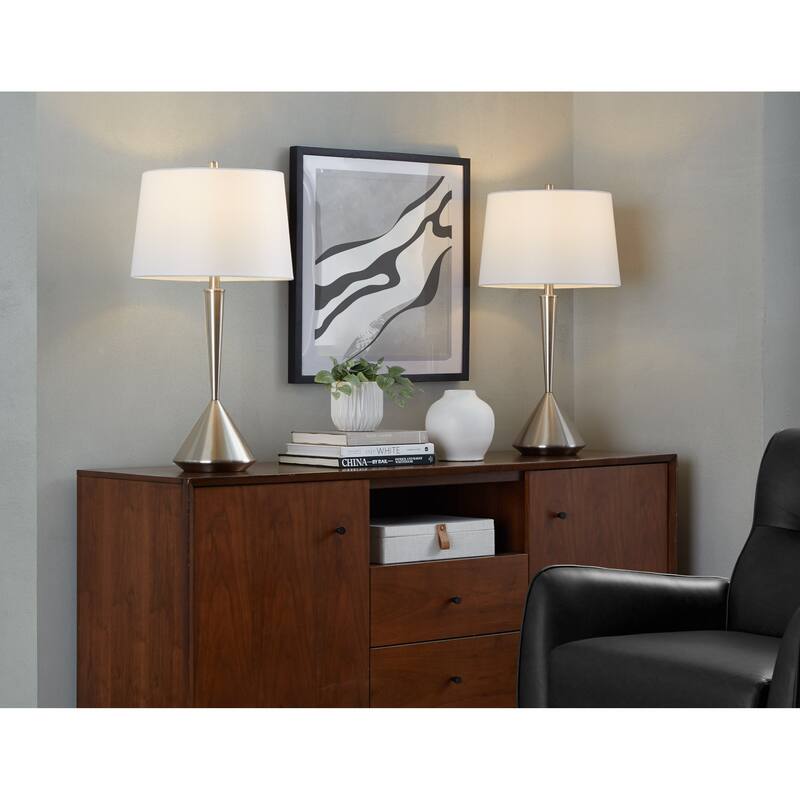 Porch & Den Deanna 29" Metal Table Lamp (Set of 2)