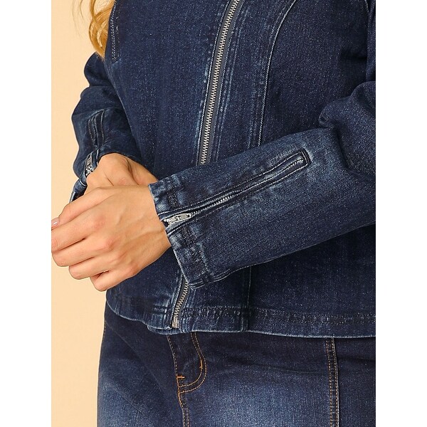 plus size denim motorcycle jackets