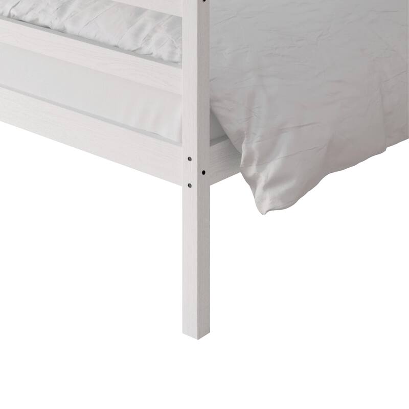 CraftPorch Contemporary Twin Over Twin Bunk Bed