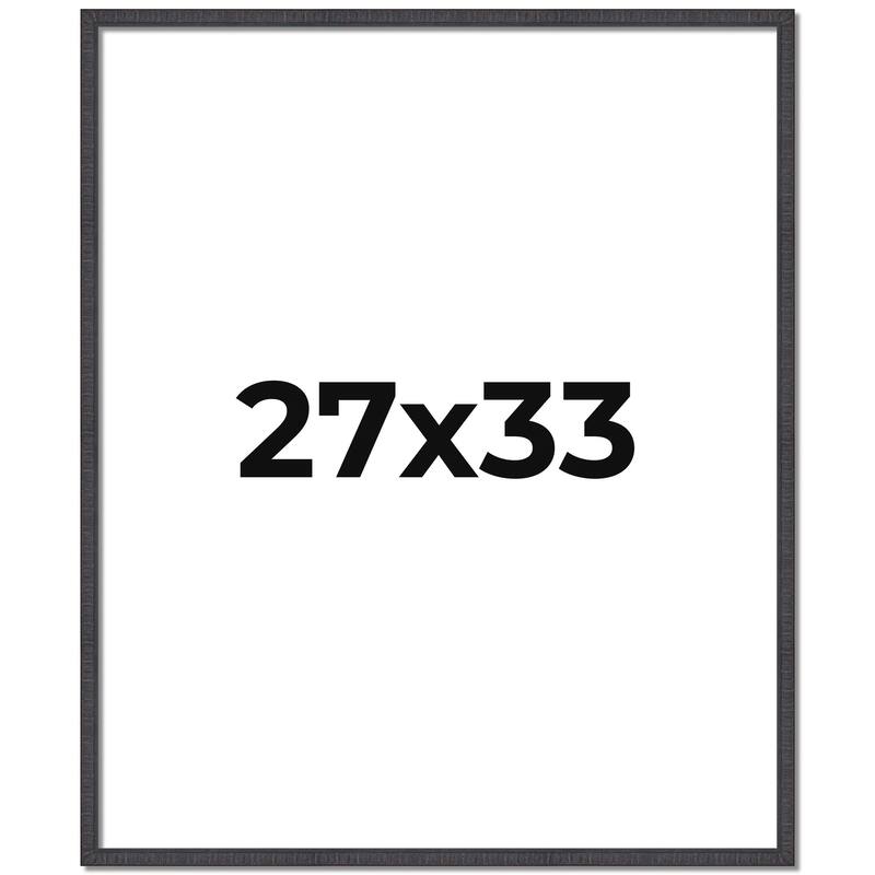 27x33 Frame Brown Picture Frame - Complete Modern Photo Frame Includes
