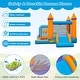 preview thumbnail 3 of 1, 5-in-1 Inflatable Bounce Castle with Ocean Balls and 735W Blower - 133" x 128" x 101"(L x W x H)
