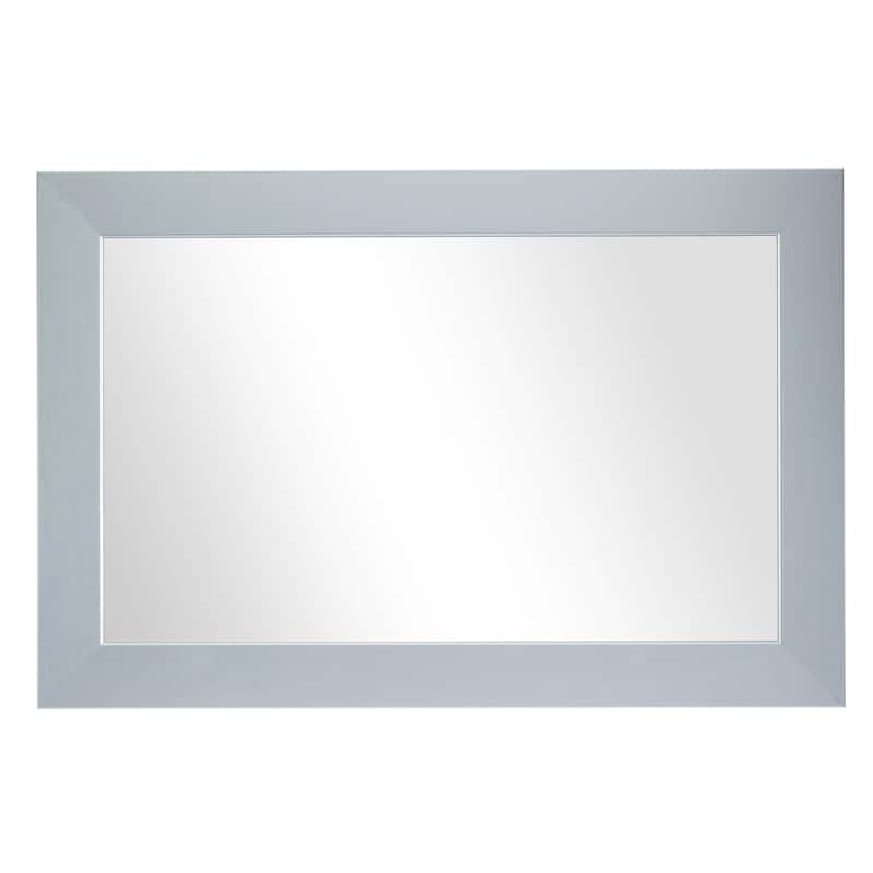 Frame My Mirror Brushed Chrome Framed Vanity Mirror, Pendleton Design