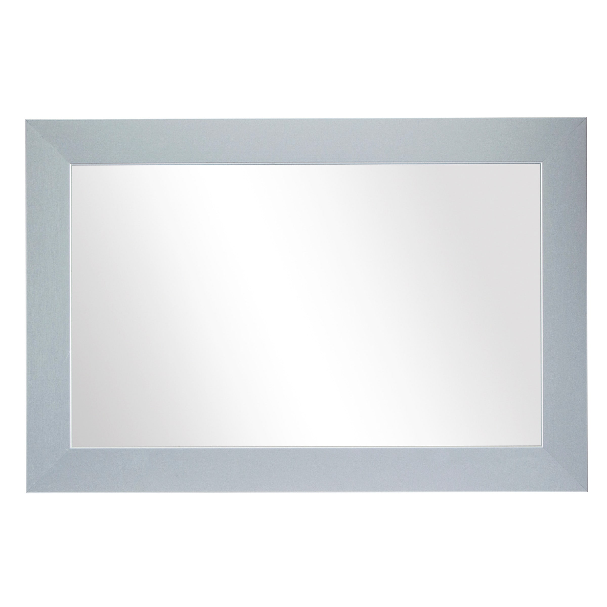 Frame My Mirror Brushed Chrome Framed Vanity Mirror, Pendleton Design