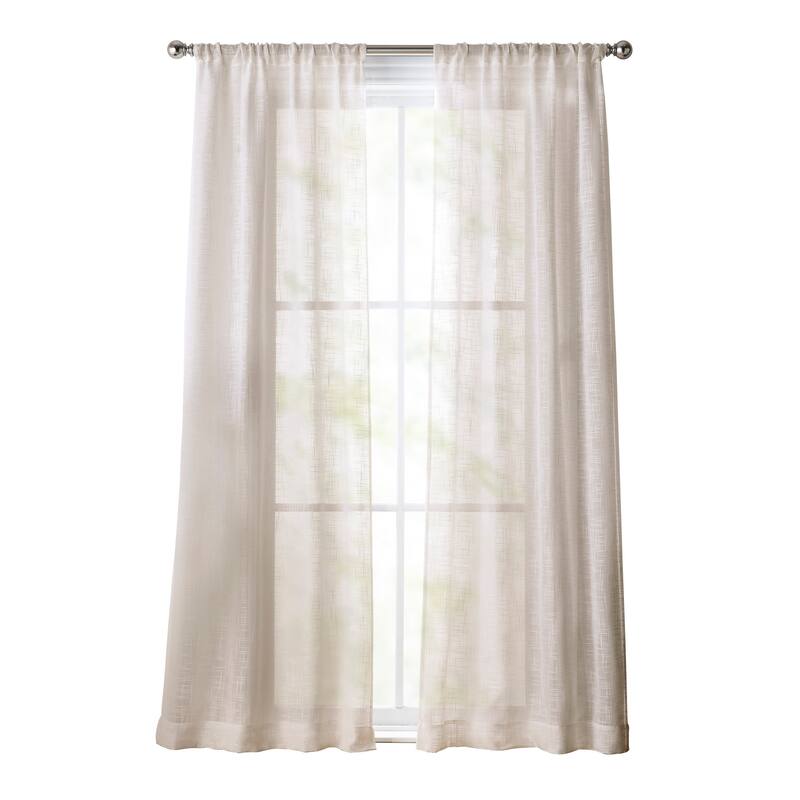 Tommy Hilfiger Blake Poletop Window Curtain Panel Pair