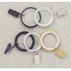 preview thumbnail 5 of 24, Meriville Drapery Curtain Rings with Clip - 1.5-Inch Inner Diameter with insert