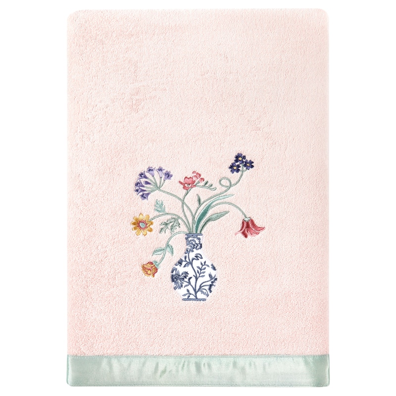 Authentic Hotel and Spa 100% Turkish Cotton Stella 4PC Embellished Towel Set