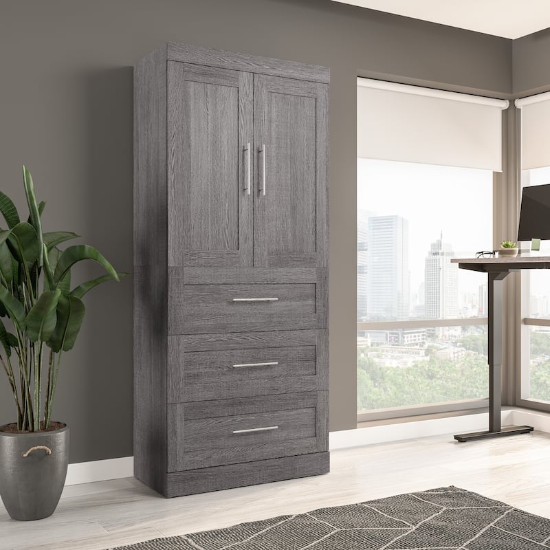 Pur 36W Wardrobe with Drawers by Bestar