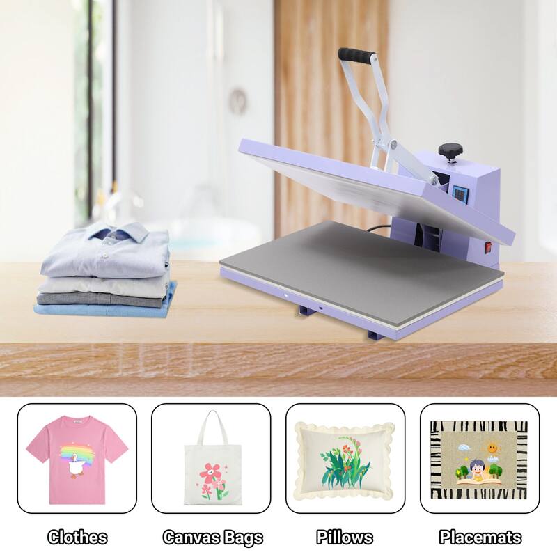 16 x 24 inches Heat Press Machine, Large Operating Panel T-Shirts Heat Press, Fast Heating, Digital Sublimation Printer