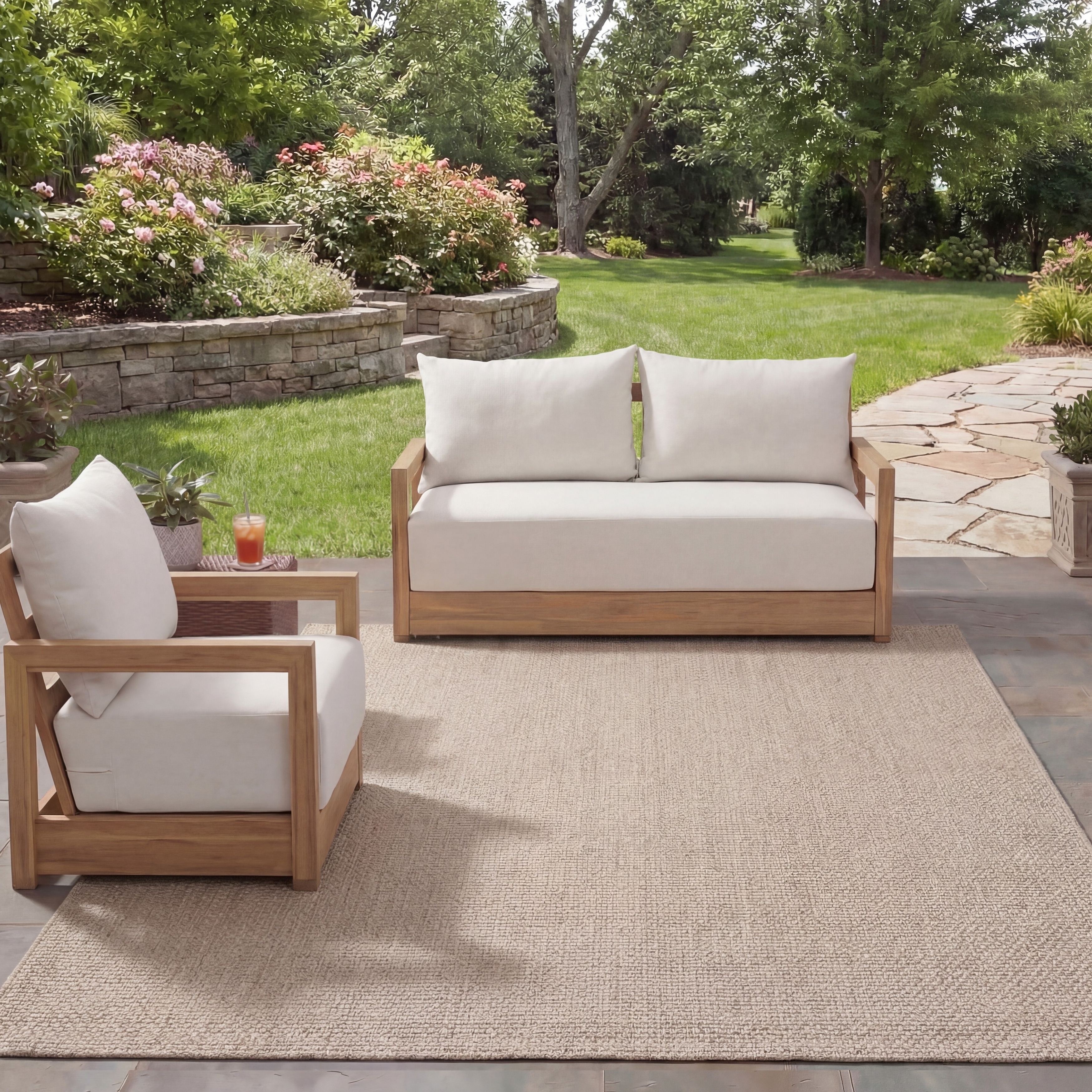 SAFAVIEH Sisal All-Weather Onorina Transitional Indoor/Outdoor Rug