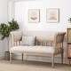 preview thumbnail 29 of 50, Loyning Traditional Upholstered Tufted Loveseat by Christopher Knight Home - 56.25" L x 27.00" W x 33.50" H