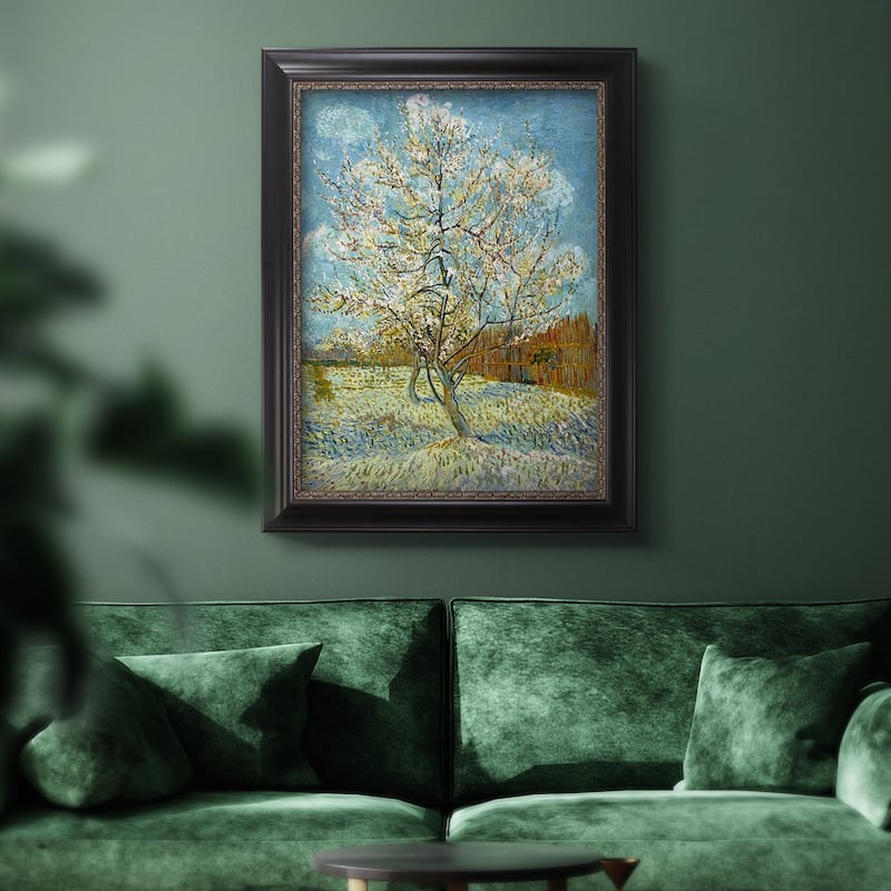  The Pink Peach Tree Premium Framed Canvas- Ready to Hang
