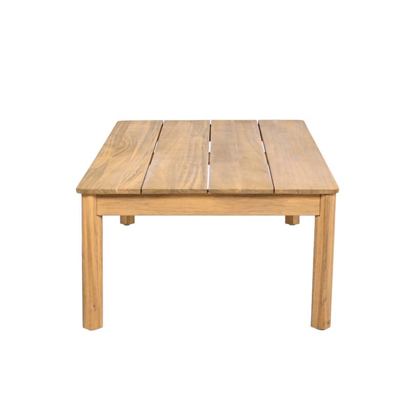 Christopher Knight Home - Everly 5-Piece Acacia Wood & Woven Rope Outdoor Furniture Set