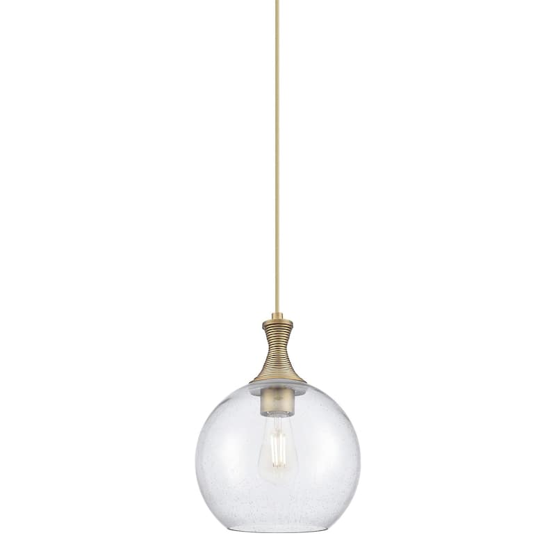 Innovations Lighting 415-1P-14-10 Astor Pendant Astor 10" Wide Pendant - Brushed Brass / Seedy