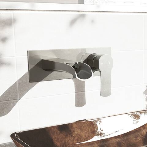 Cornelius 1-Handle 2-Hole Wall Mount Bathroom Sink Faucet