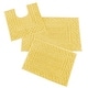 preview thumbnail 9 of 11, 3-Piece Diamond Border Skid-Resistant Bath Rug Set