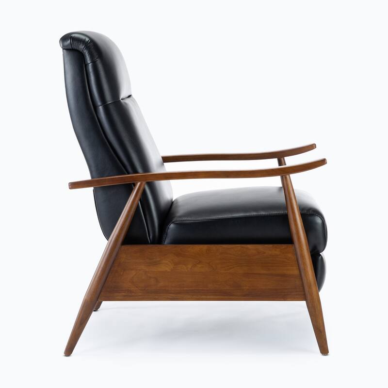 Sienna Upholstered Wood Push Back Recliner by Greyson Living