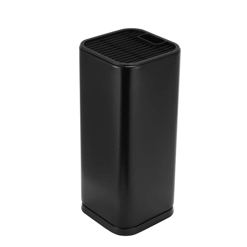 Dura Living Universal Knife Block Holder, Stainless Steel Organizer (knives not in included) - Black