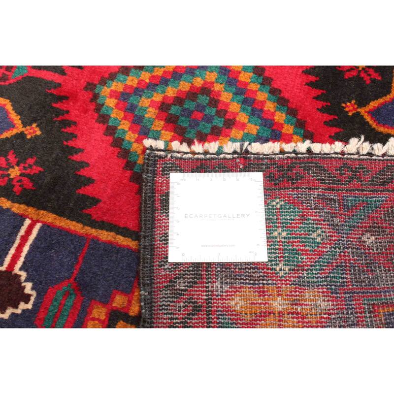 ECARPETGALLERY Hand-knotted Teimani Dark Navy Wool Rug - 2'11 x 5'0