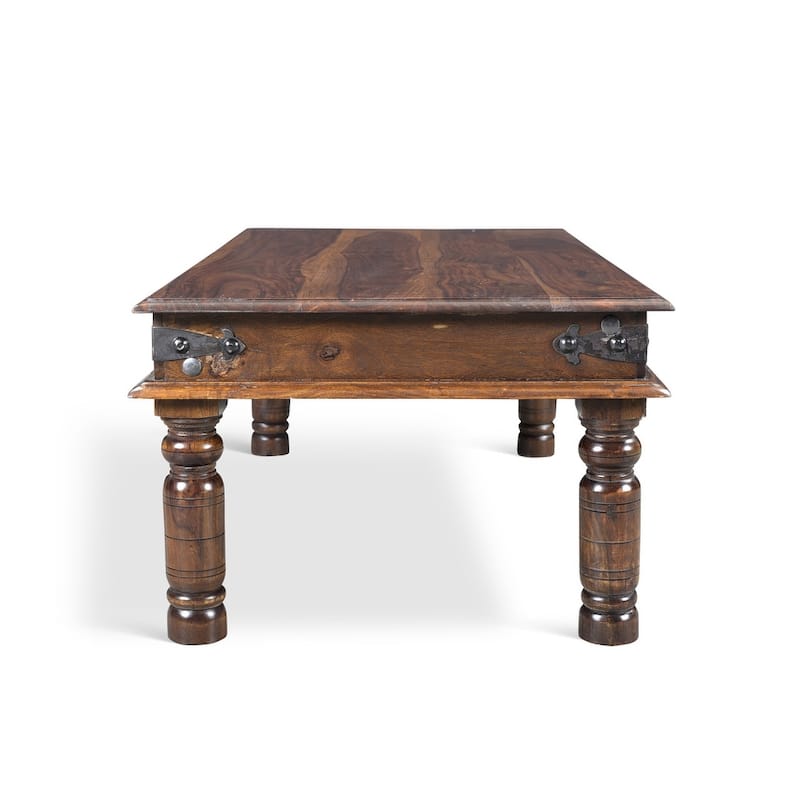 Handmade Thakat Rustic Coffee Table (India) - 17" x 44" x 24"